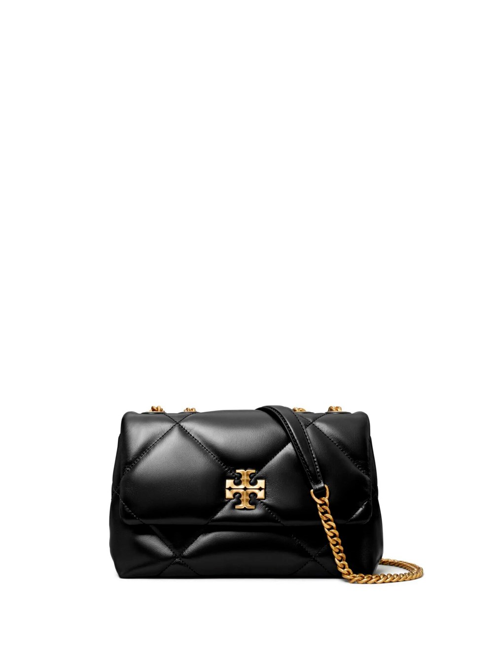 Shop Tory Burch `kira Diamond Quilt` Small Convertible Shoulder Bag In Black  