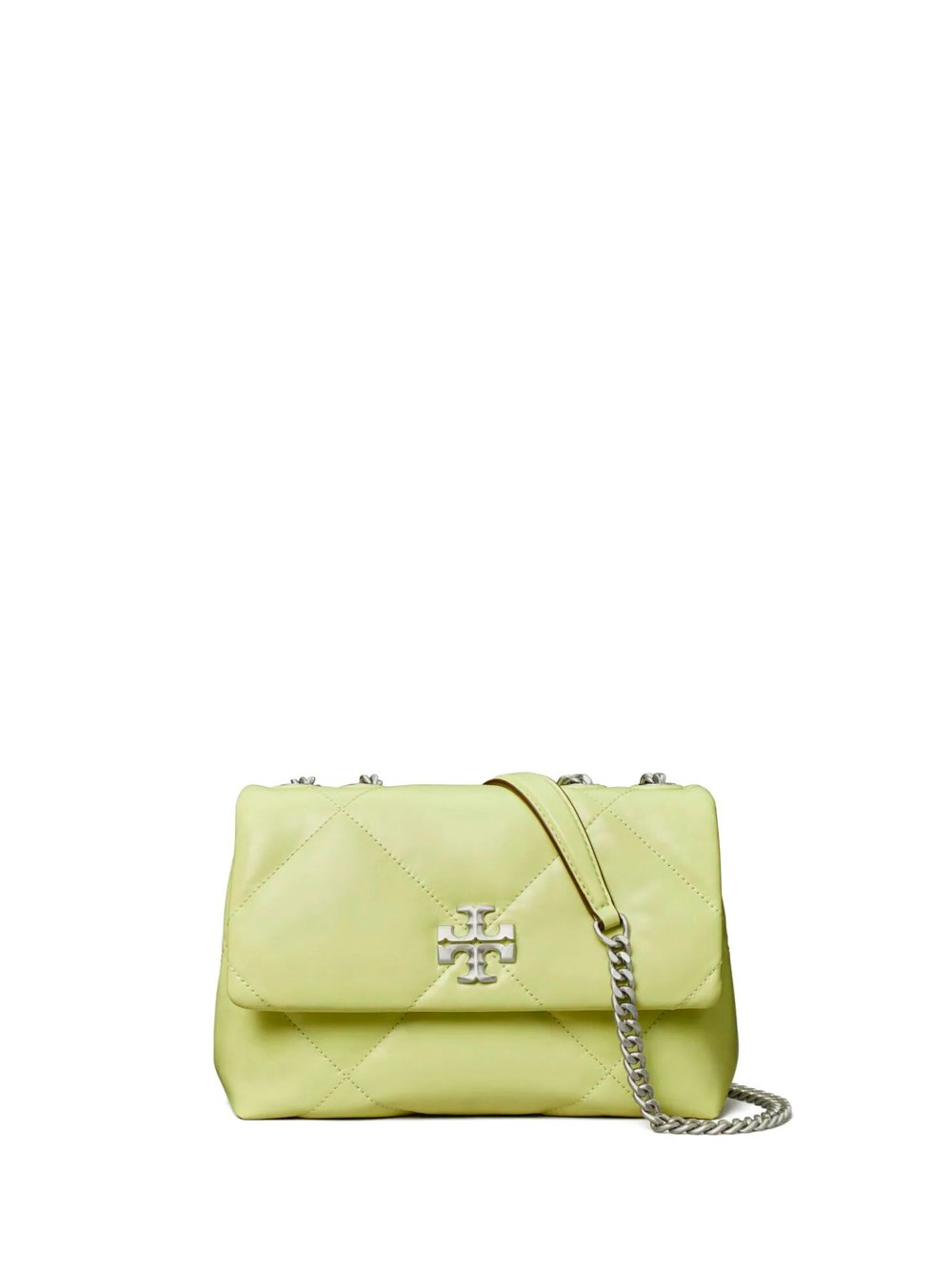 Shop Tory Burch `kira` Diamond Quilt Small Convertible Shoulder Bag In Green