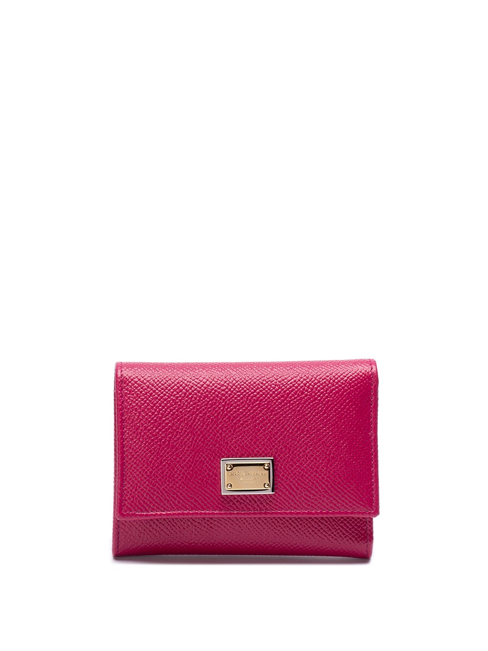 Shop Dolce & Gabbana Wallet With Branded Tag In Pink