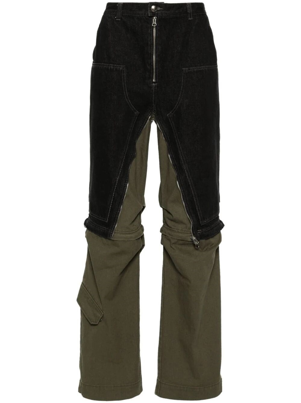 Shop Andersson Bell `milly` Detachable Carpenter Jeans In Black  