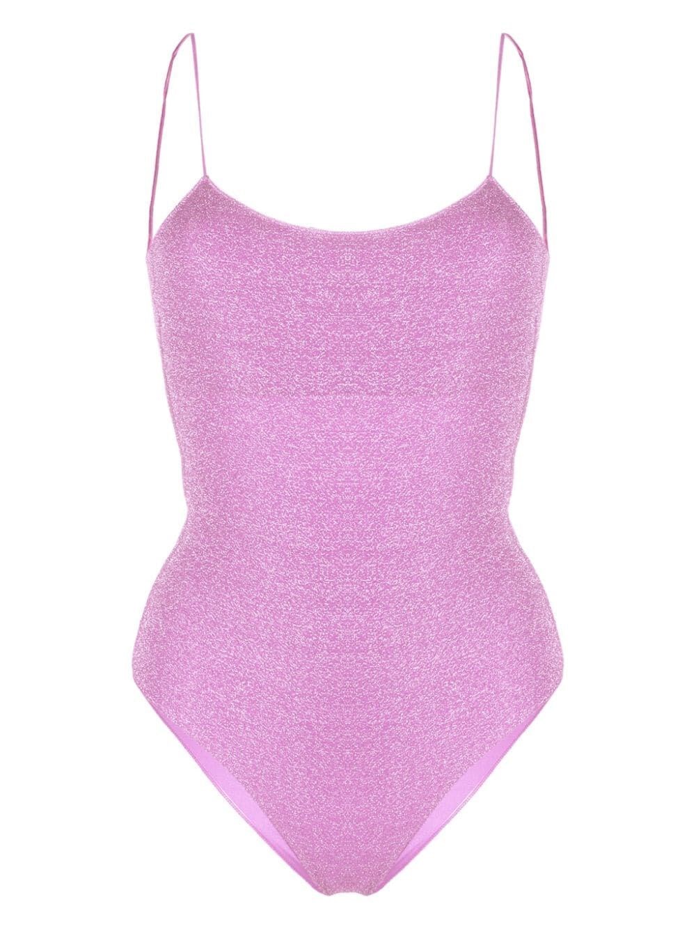 Shop Oseree `lumiere Maillot` One-piece Swimsuit In Pink