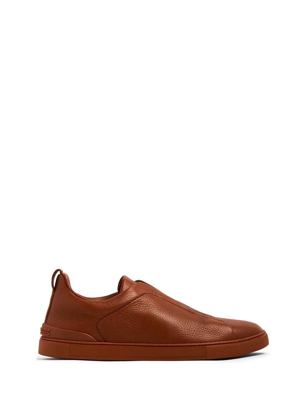 Shop Zegna `triple Stitch` Low-top Sneakers In Brown
