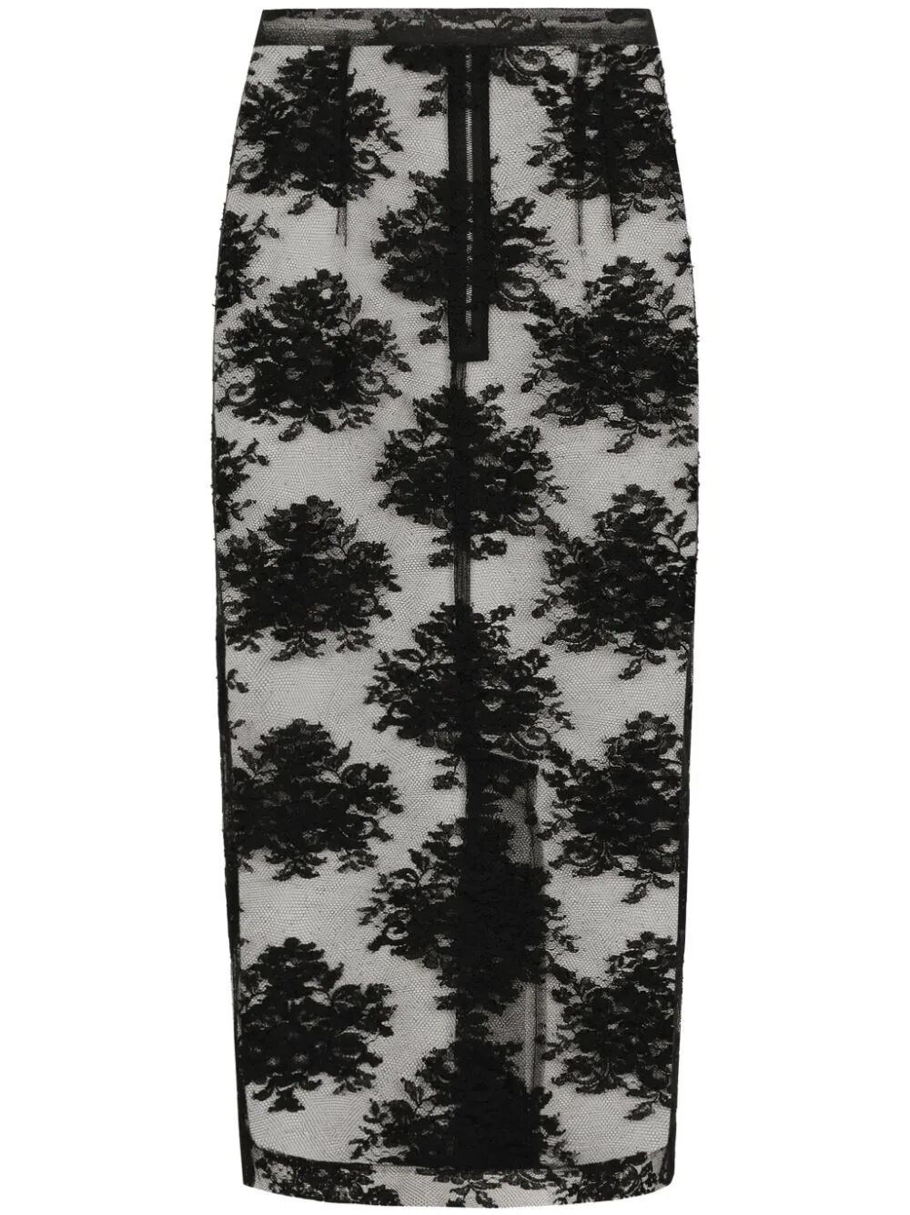 Shop Dolce & Gabbana Midi Skirt In Black  
