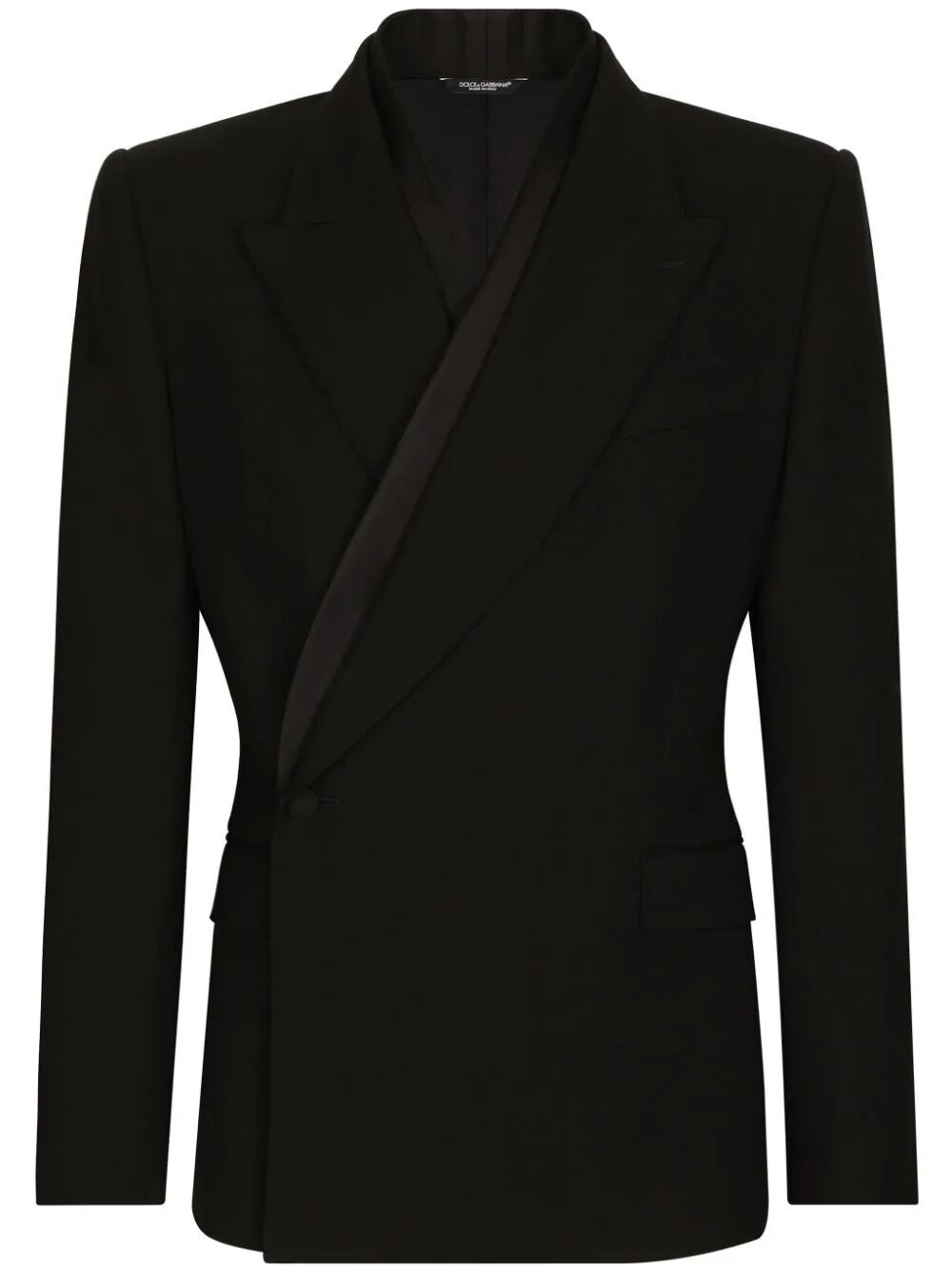 Shop Dolce & Gabbana Double-breasted Blazer In Black  