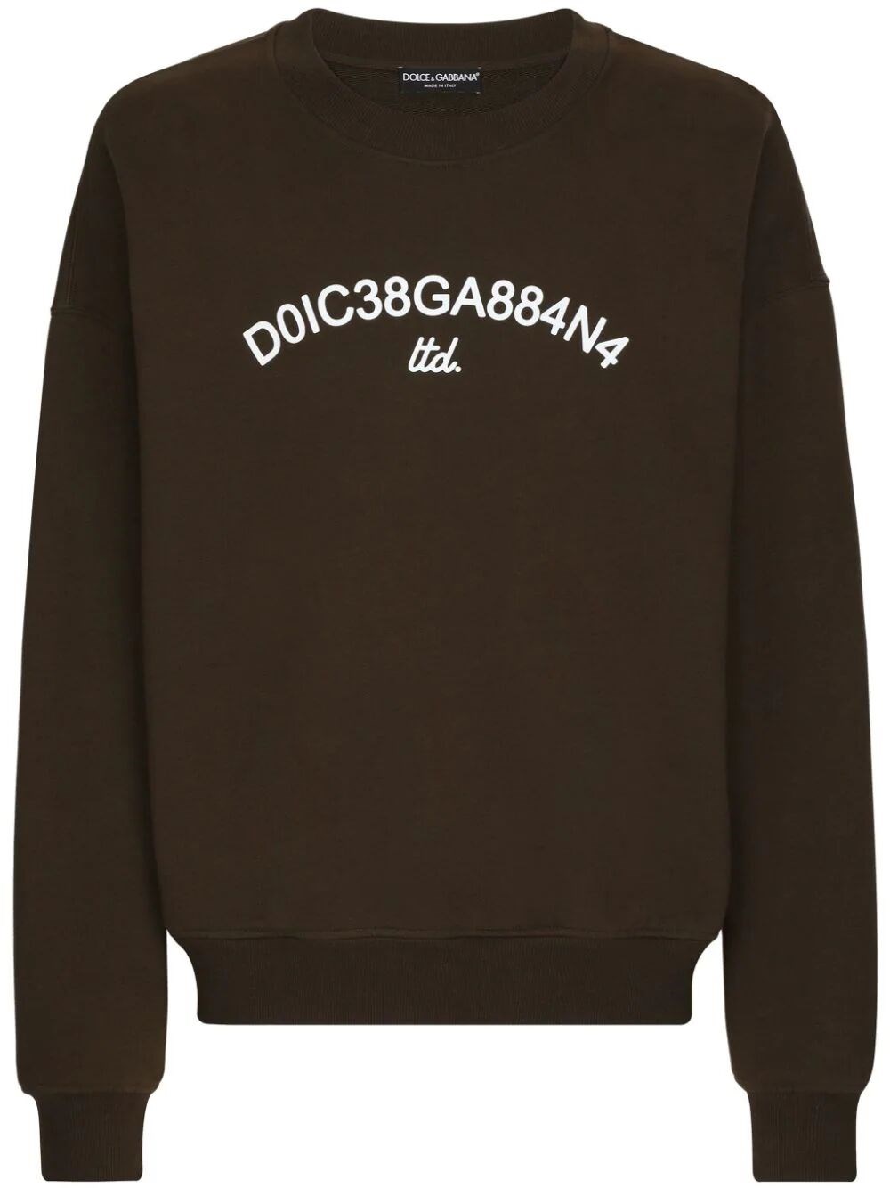 Shop Dolce & Gabbana Sweatshirt In Brown
