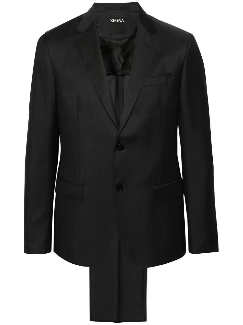Shop Zegna Suit In Gray