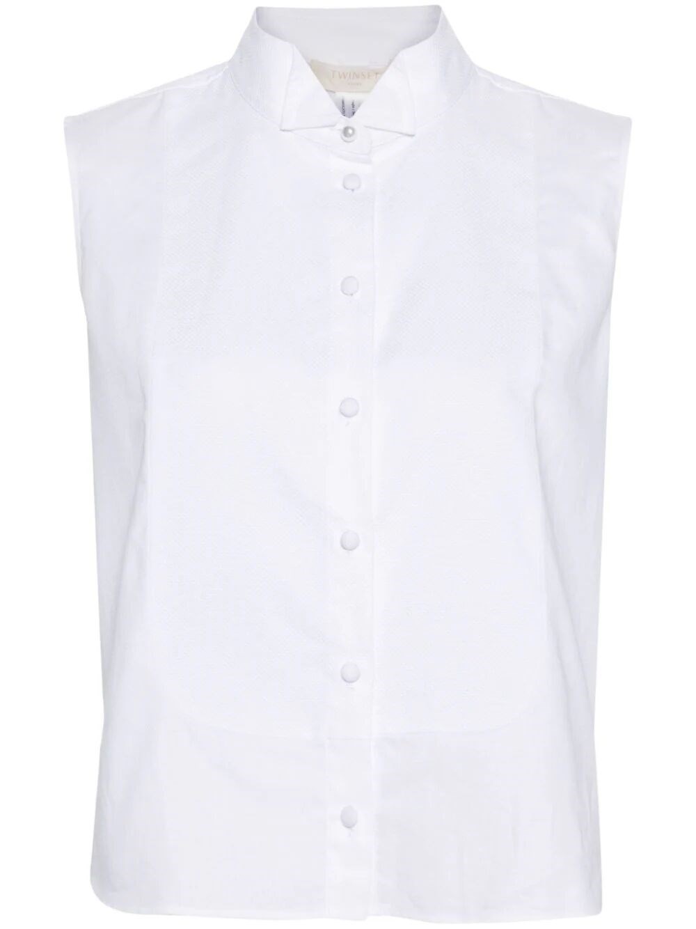 Shop Twinset Sleeveless Shirt In White