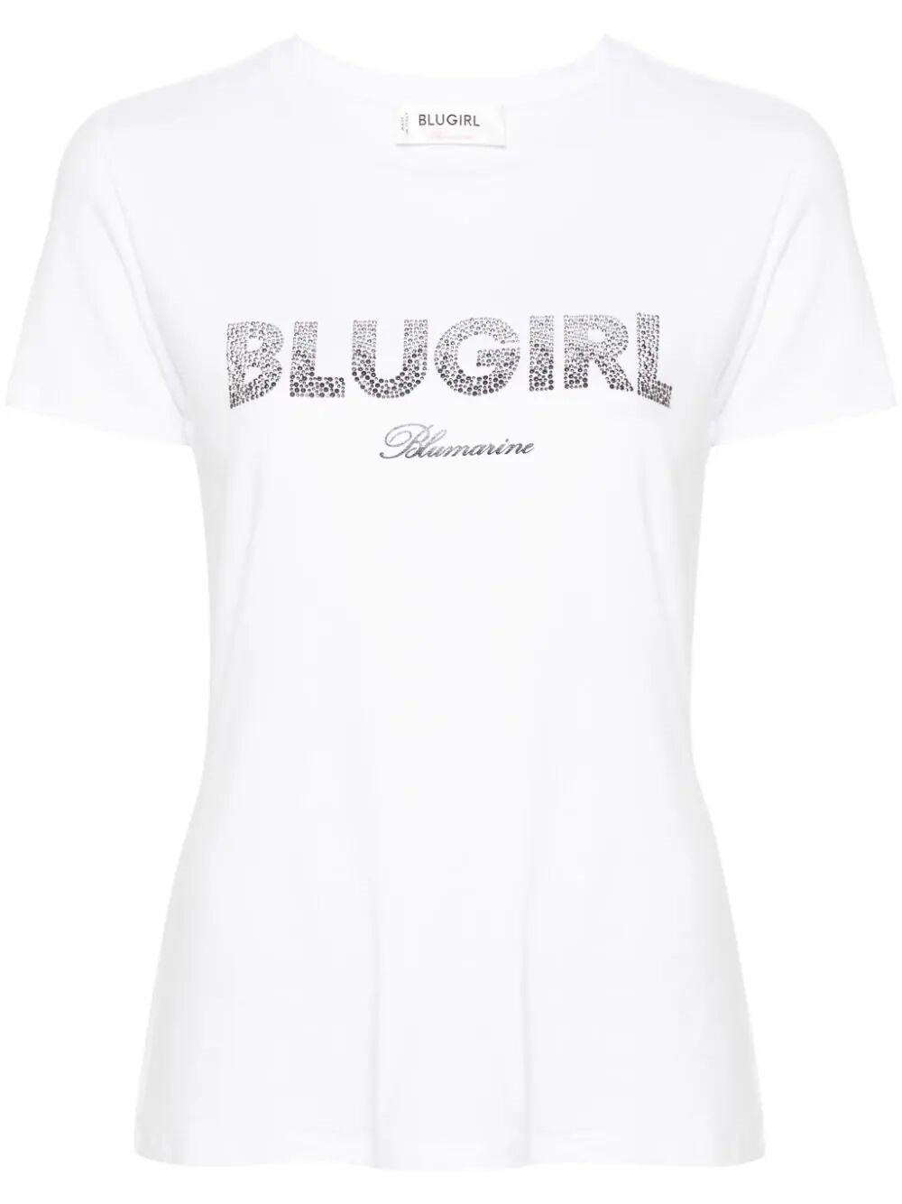Shop Blugirl `moda` T-shirt In White