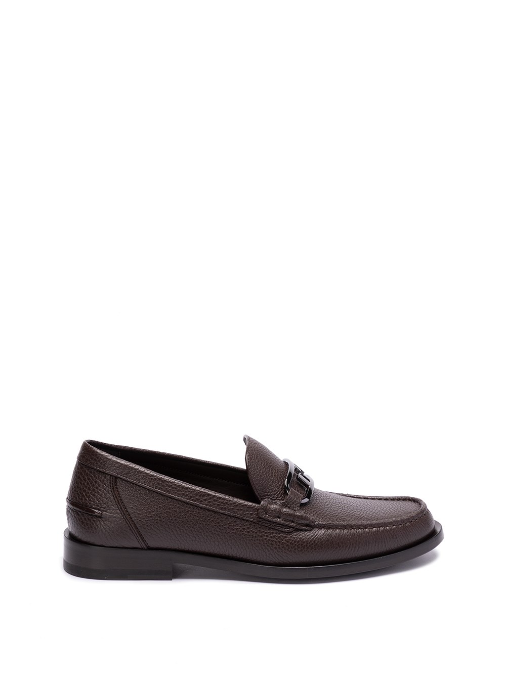 Shop Fendi `o`?lock` Loafers In Brown