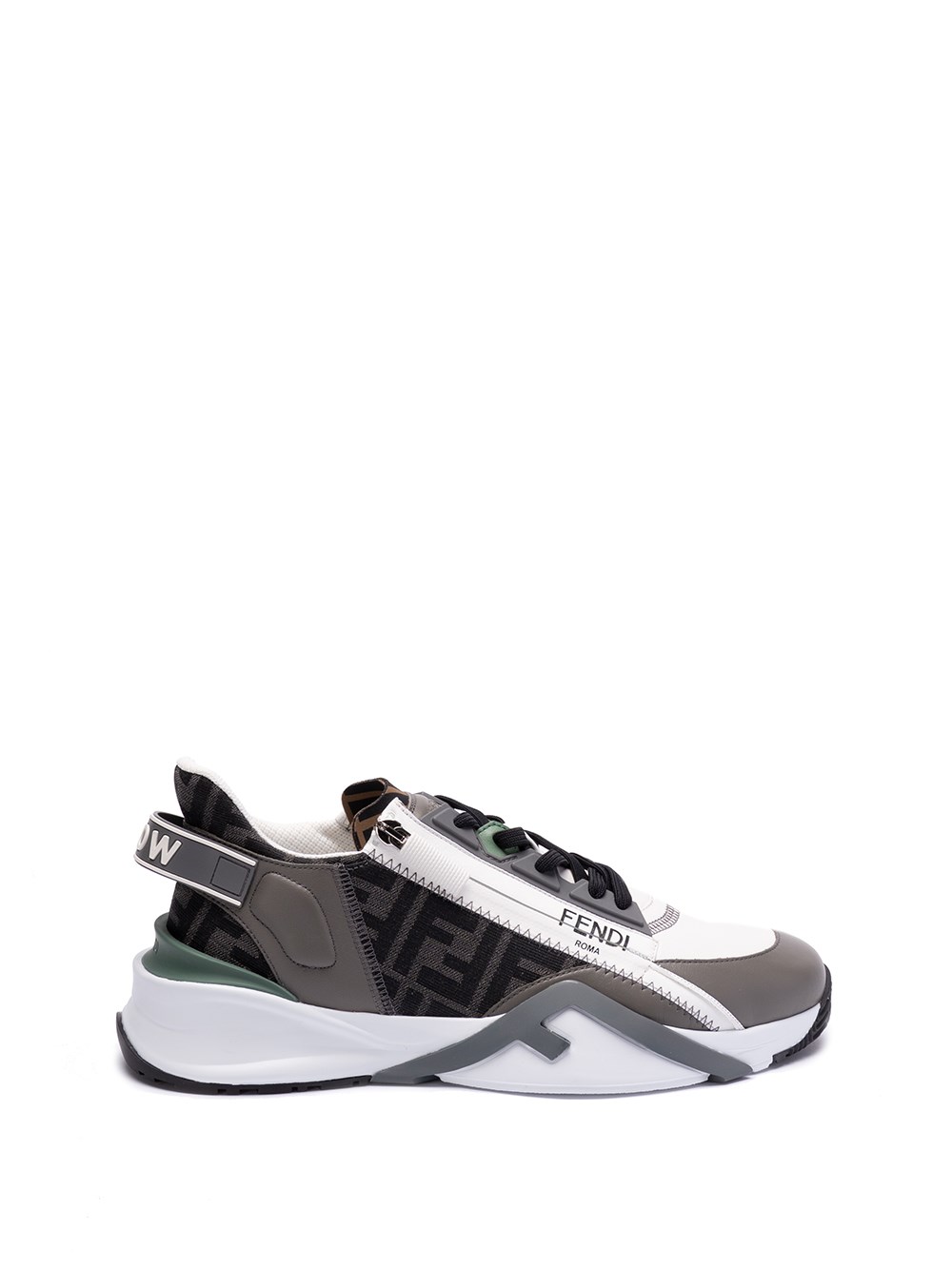 Shop Fendi Flow` Sneakers In White