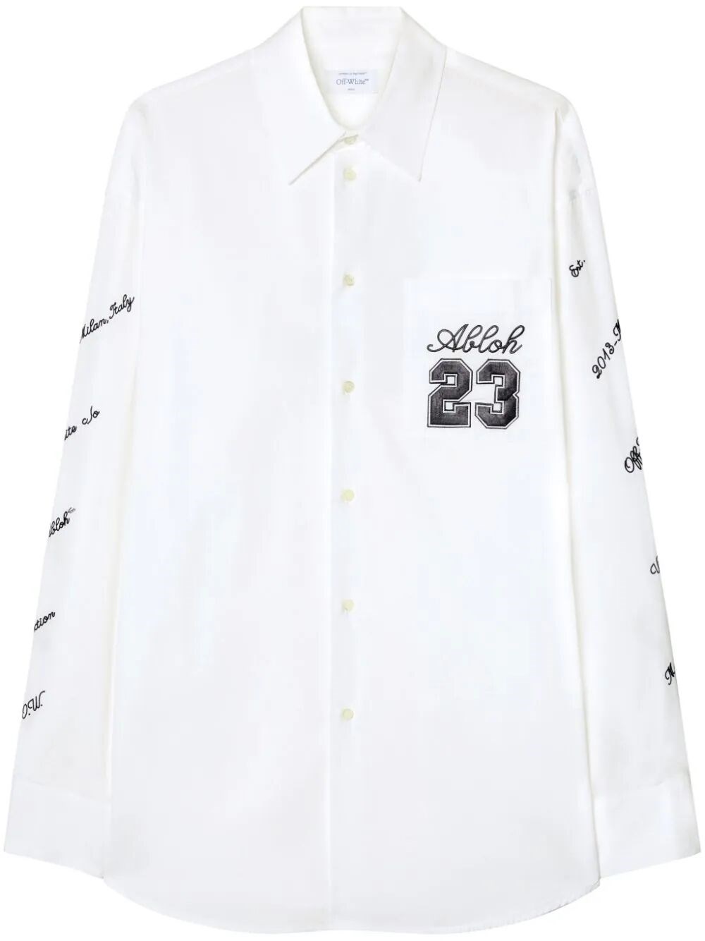 Shop Off-white `23 Logo` Overshirt In Black  