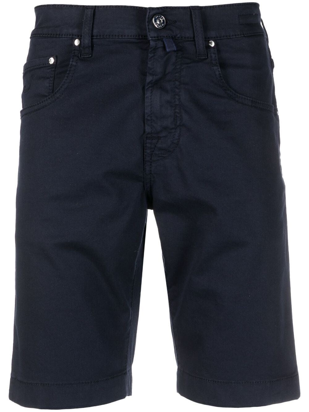 Jacob Cohen Trousers With Back Pockets And Metal Rivets In Blue
