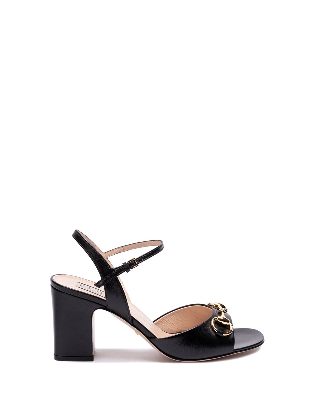 Shop Gucci `lady Horsebit` Sandals In Black  