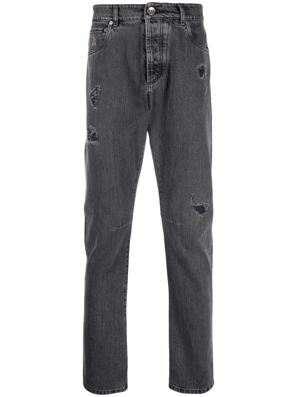 Shop Brunello Cucinelli Jeans In Gray