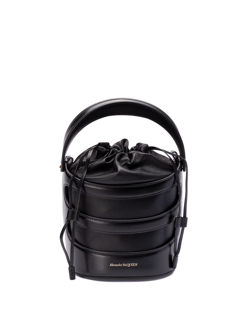 Shop Alexander Mcqueen `the Rise Bucket` Bucket Bag In Black  