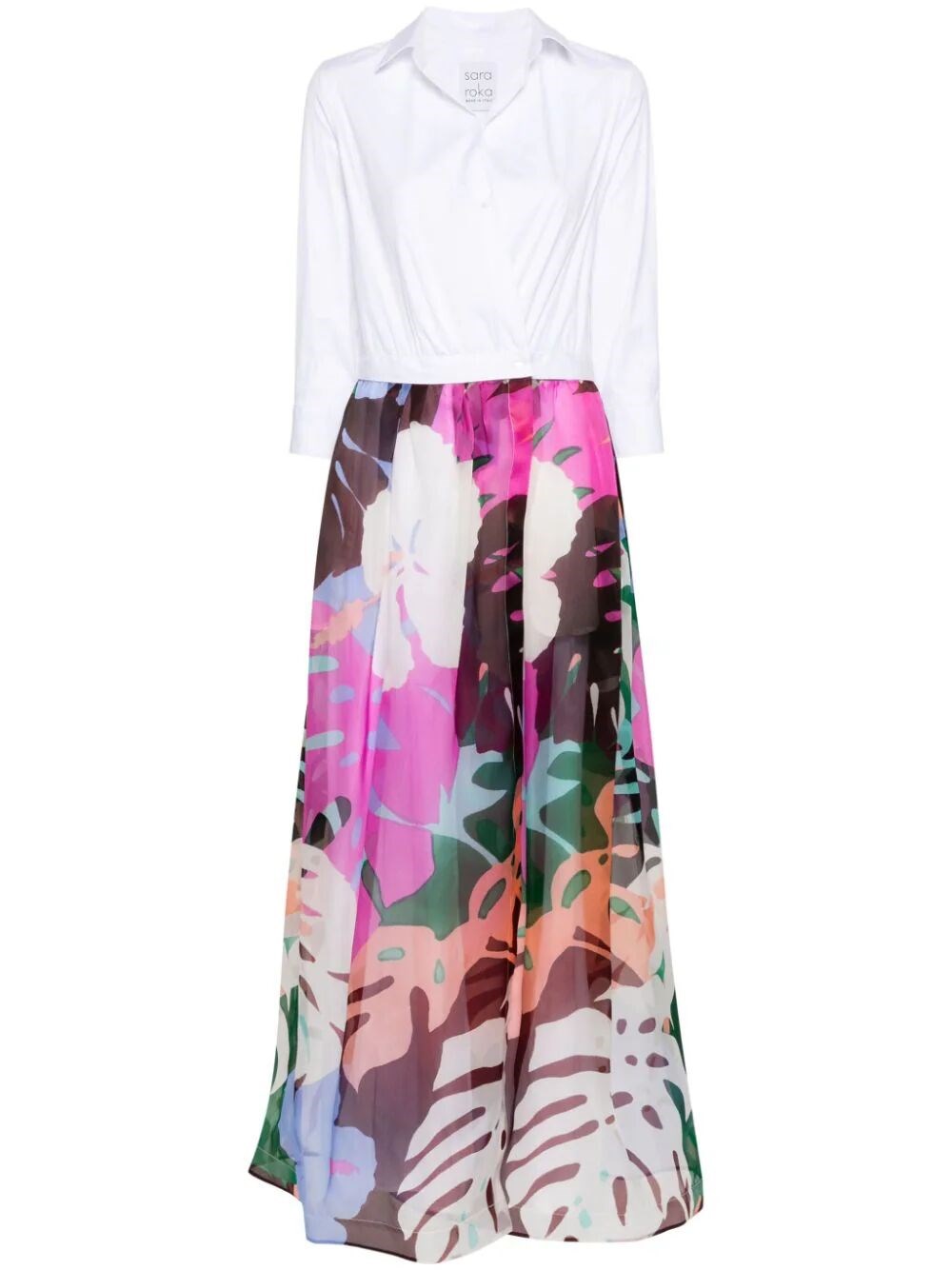 Shop Sara Roka `jinny` Long Dress In Multi