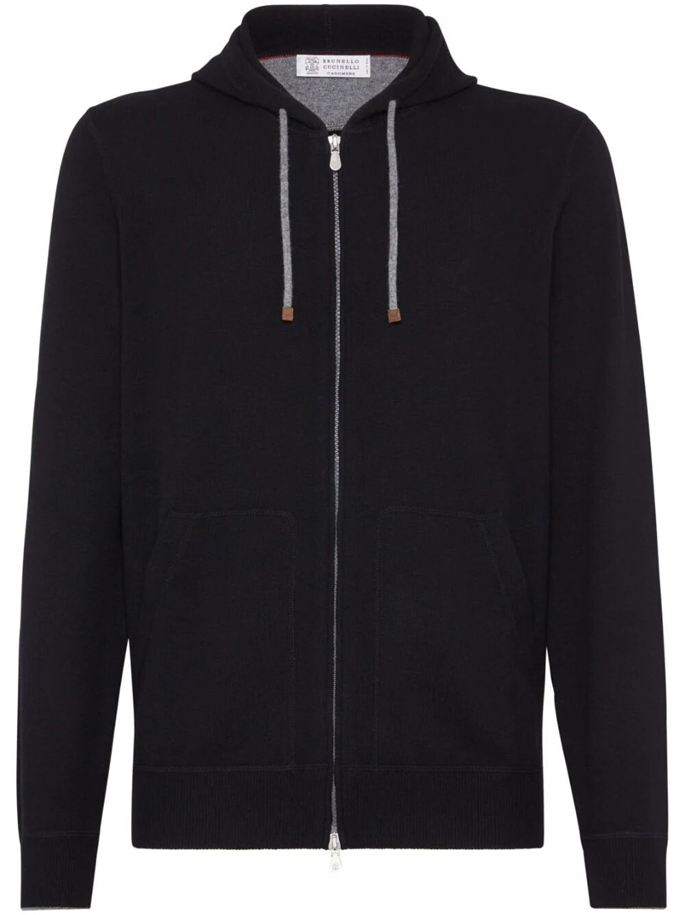 Shop Brunello Cucinelli Sweatshirt-style Cardigan With Hood In Black  