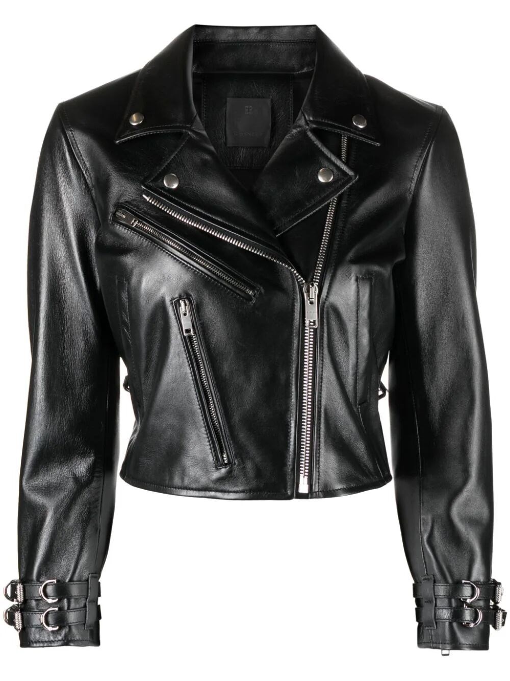Shop Givenchy Leather Blouson In Black  
