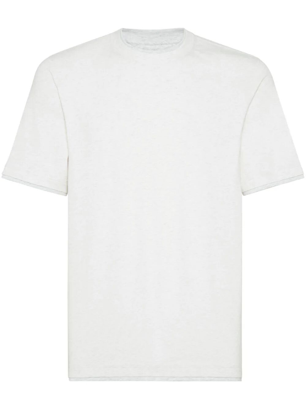 Brunello Cucinelli Crew-neck Cotton T-shirt In Grey