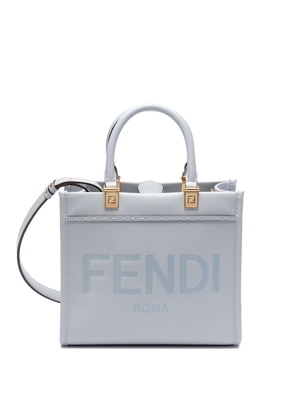 Fendi Sunshine` Tote Bag In Blue