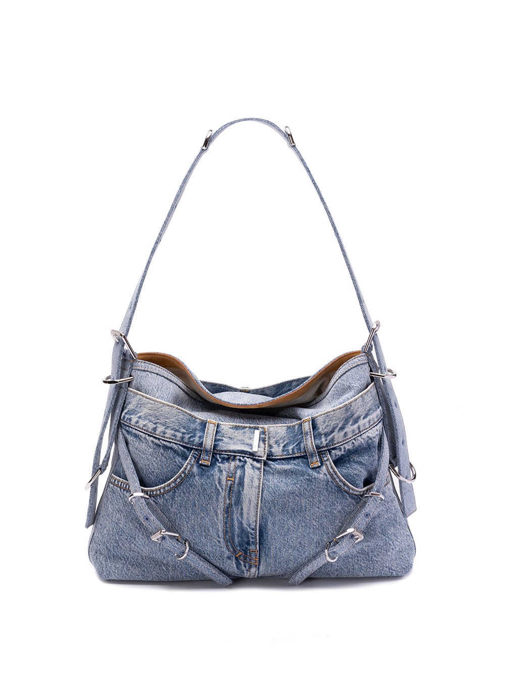 Givenchy `voyou` Medium Shoulder Bag In Blue
