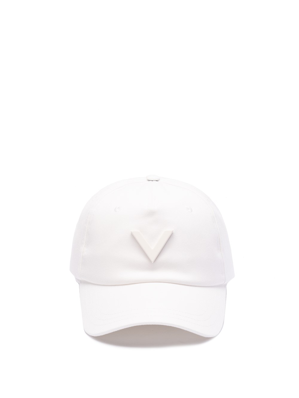 Valentino Garavani `v Signature` Baseball Hat In Beige