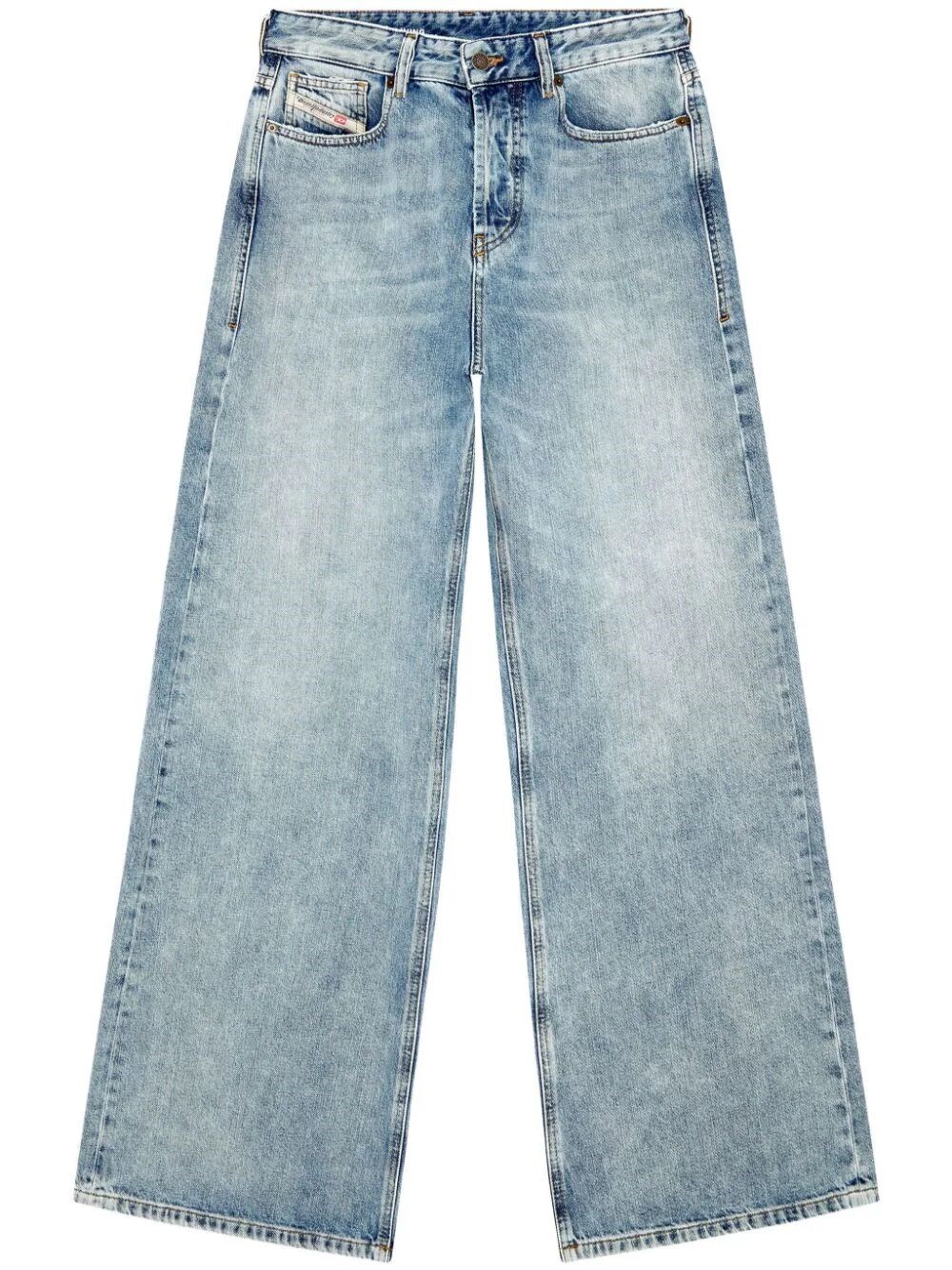 Diesel 1978 D-akemi-fsh Denim Trousers In Blue