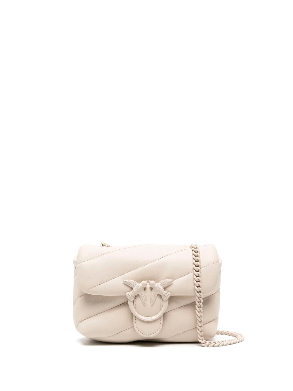 Shop Pinko Baby `love Puff` Shoulder Bag In White