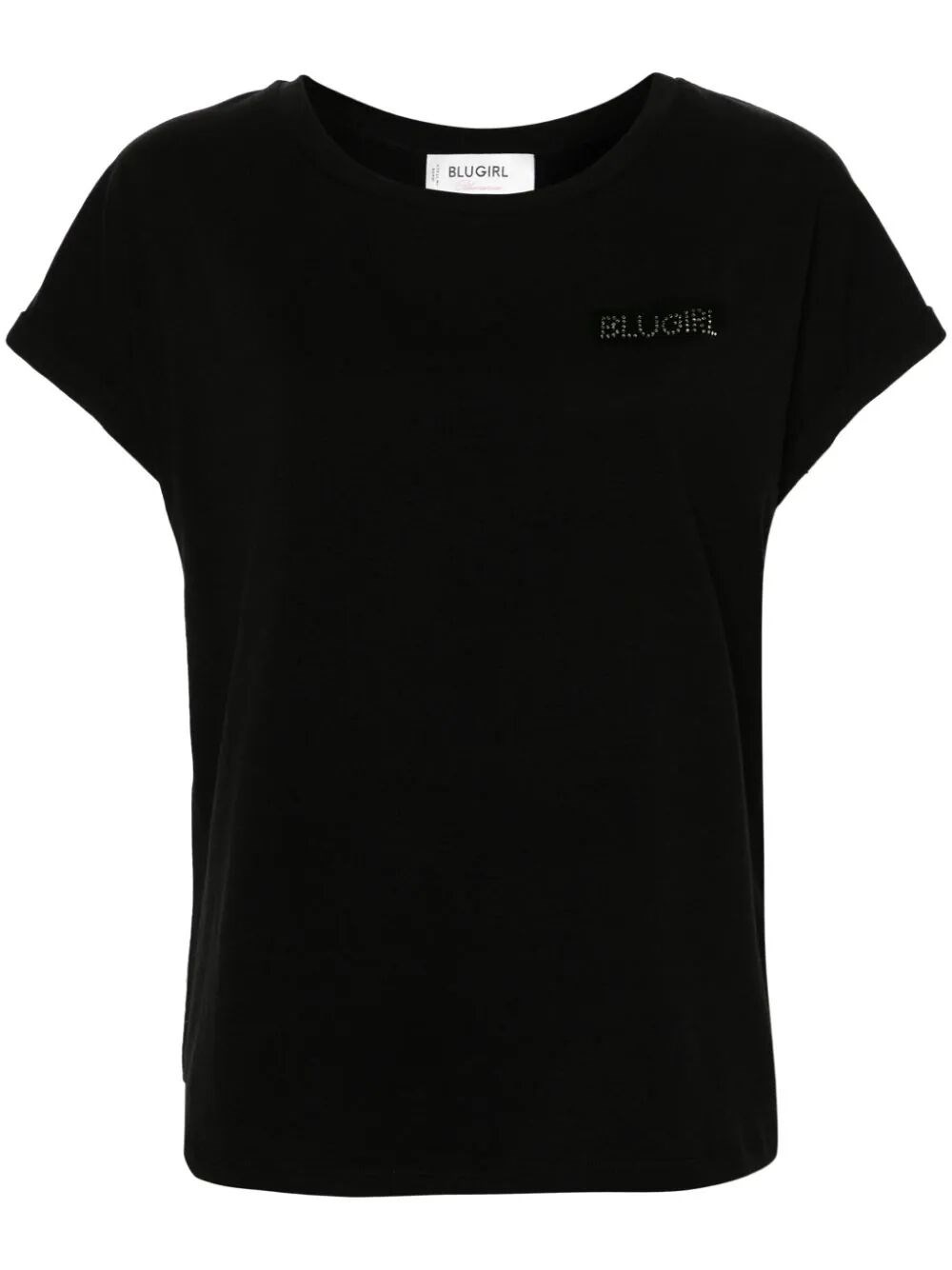 Blugirl Logo-embellished Jersey T-shirt In Black  