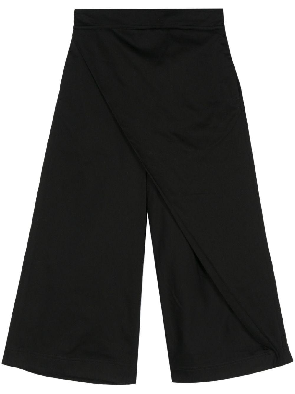 Shop Loewe Wrapped Cropped Trousers In Black  
