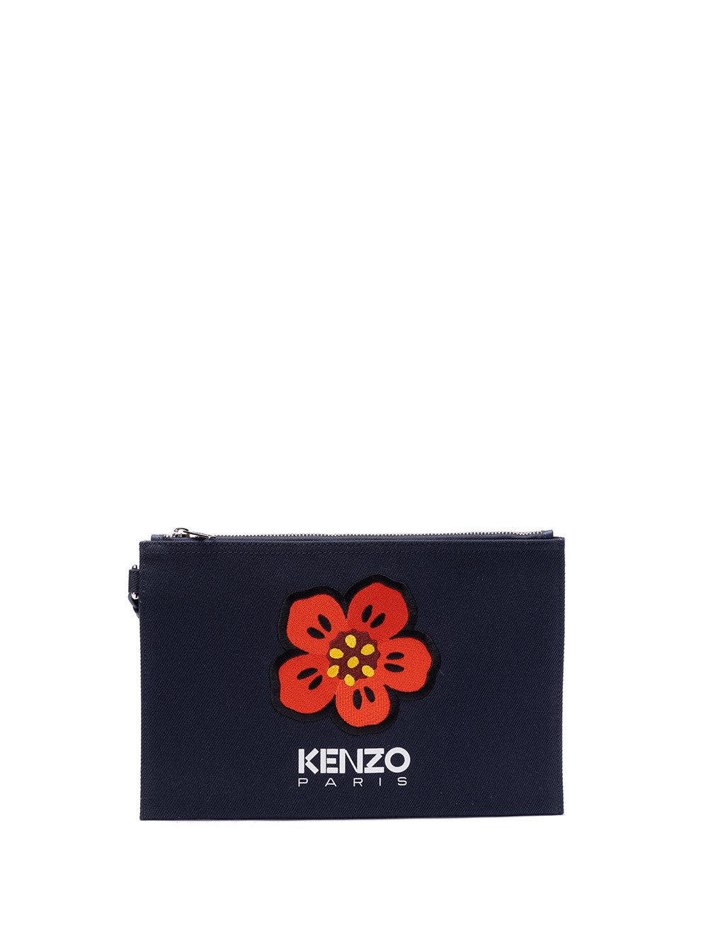 Kenzo Boke Flower Clutch In Blue