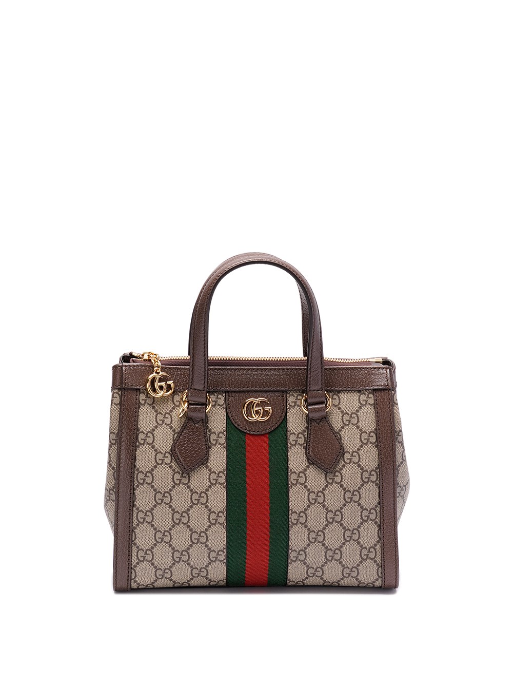 Gucci `ophidia Gg` Small Tote Bag In Brown