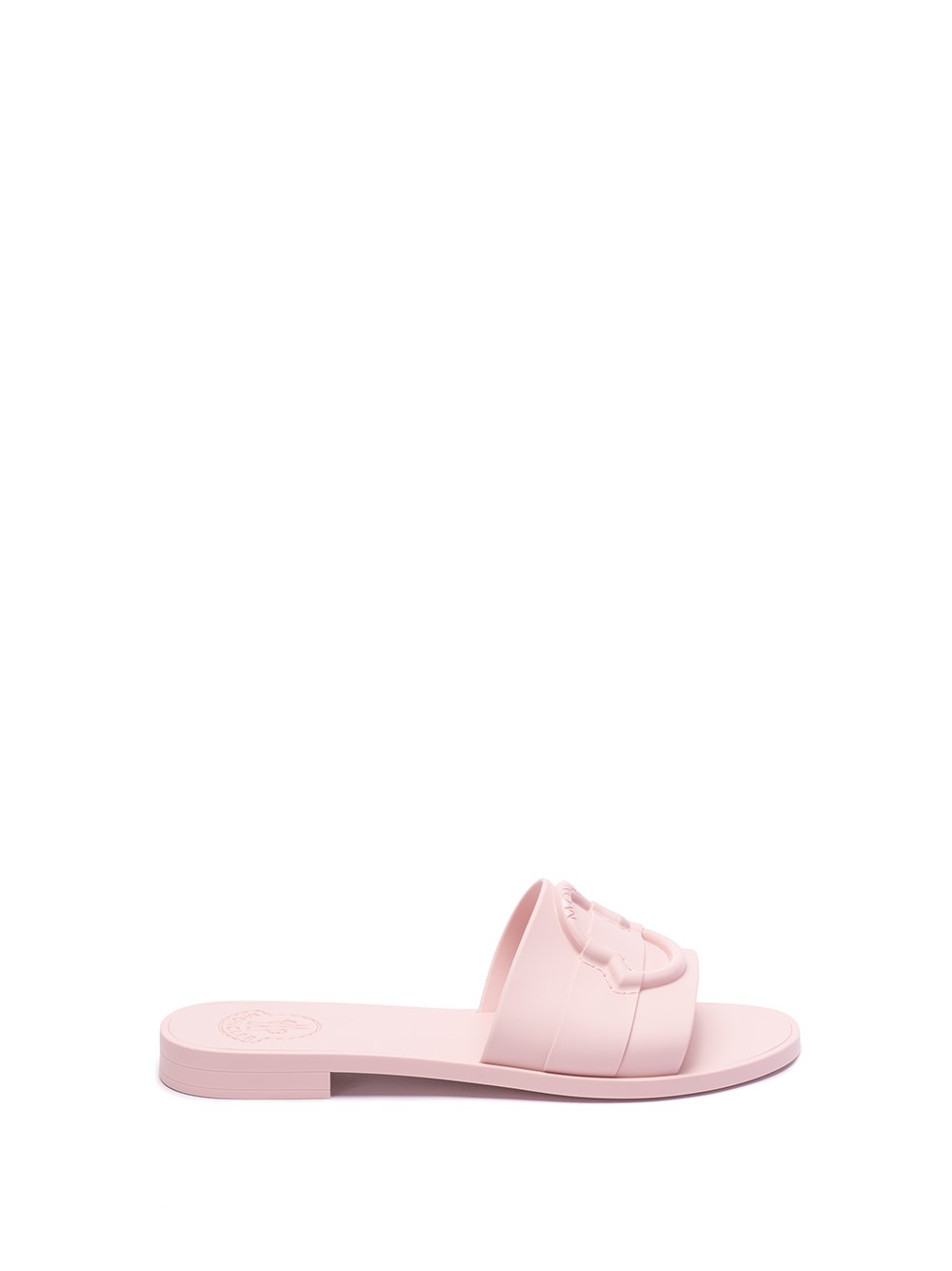 Shop Moncler `mon` Slide Shoes In Pink