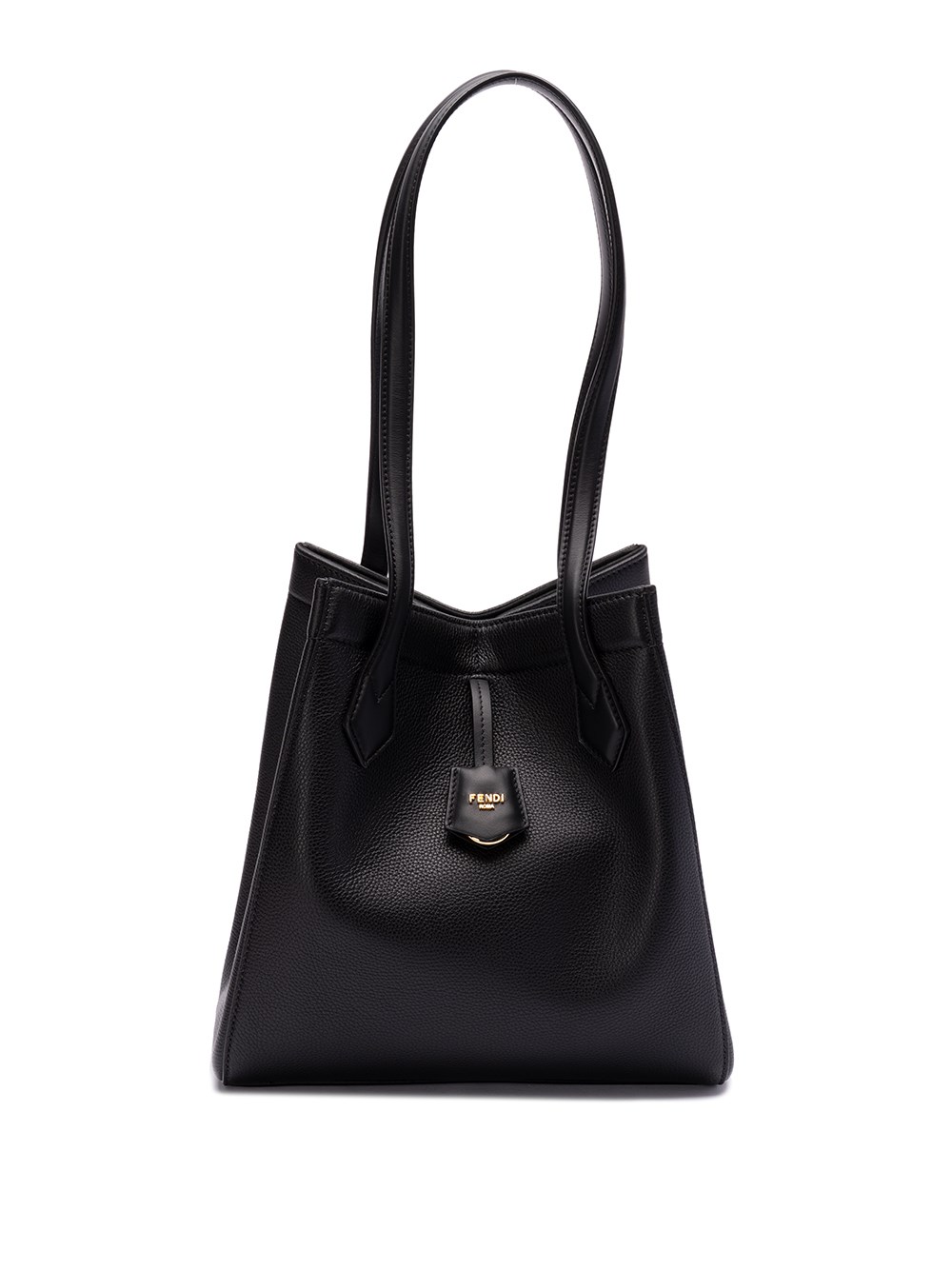 Shop Fendi Origami Medium` Tote Bag In Black  