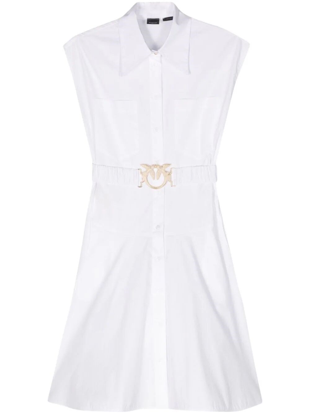 Shop Pinko `anaceta` Dress In White