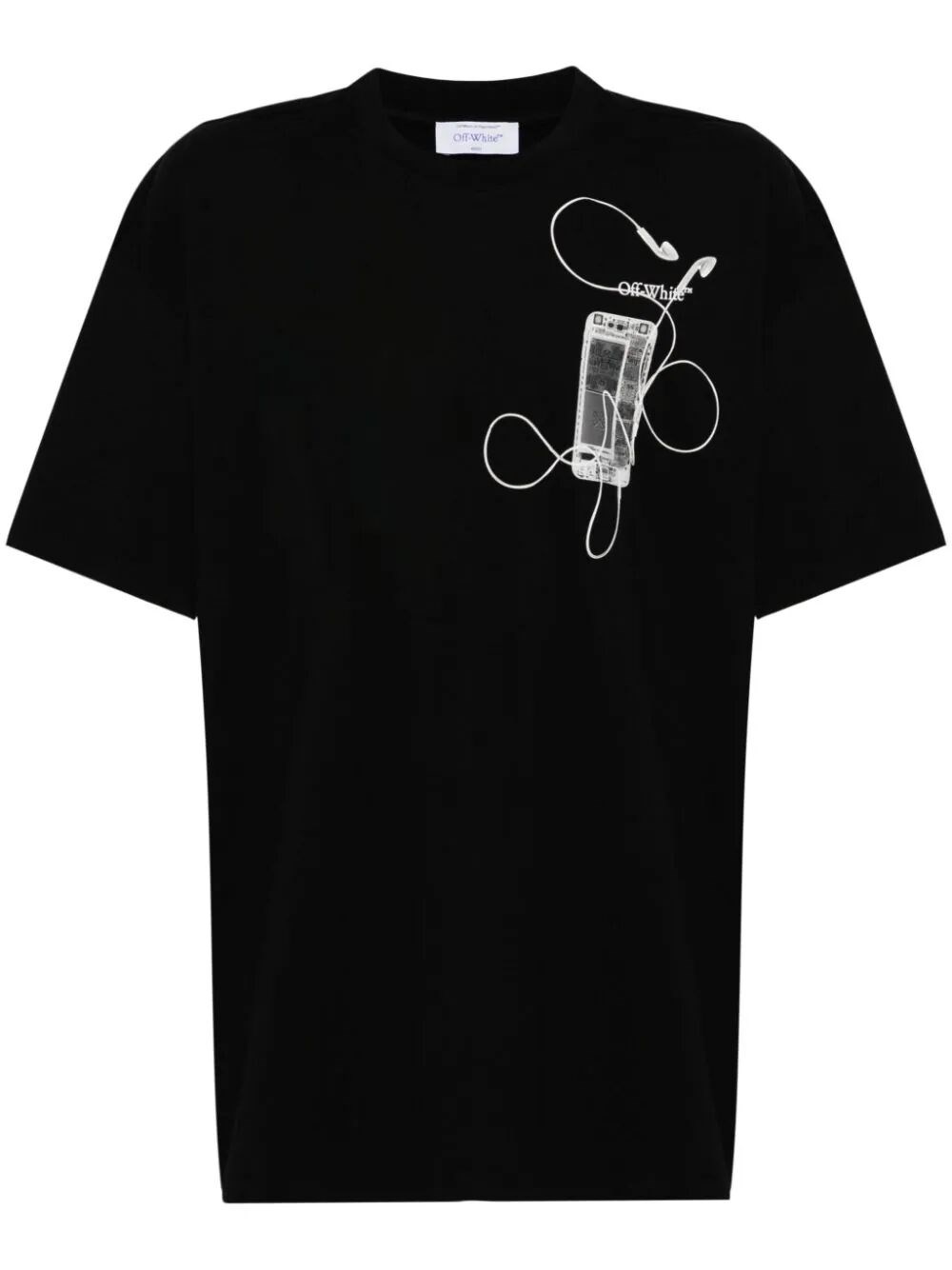 Shop Off-white `scan Arr` Oversized T-shirt In Black