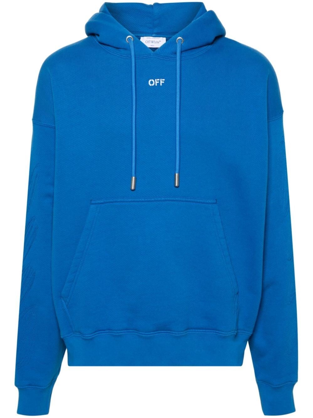 Shop Off-white `scribble Diags Skate` Hoodie In Blue