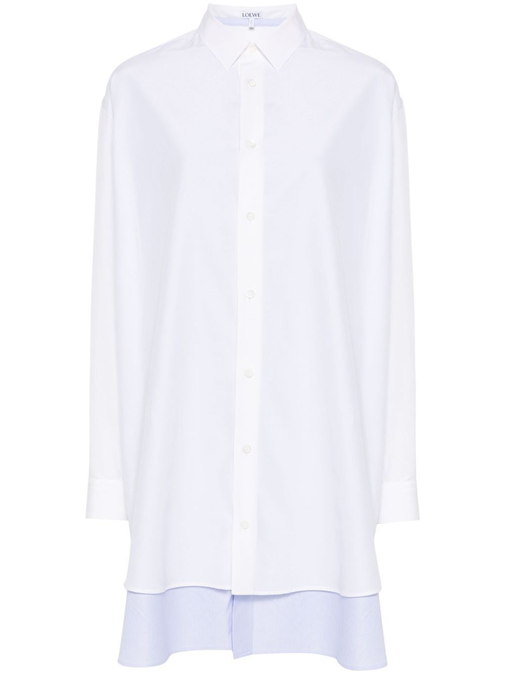 Shop Loewe Shirt Dress In White