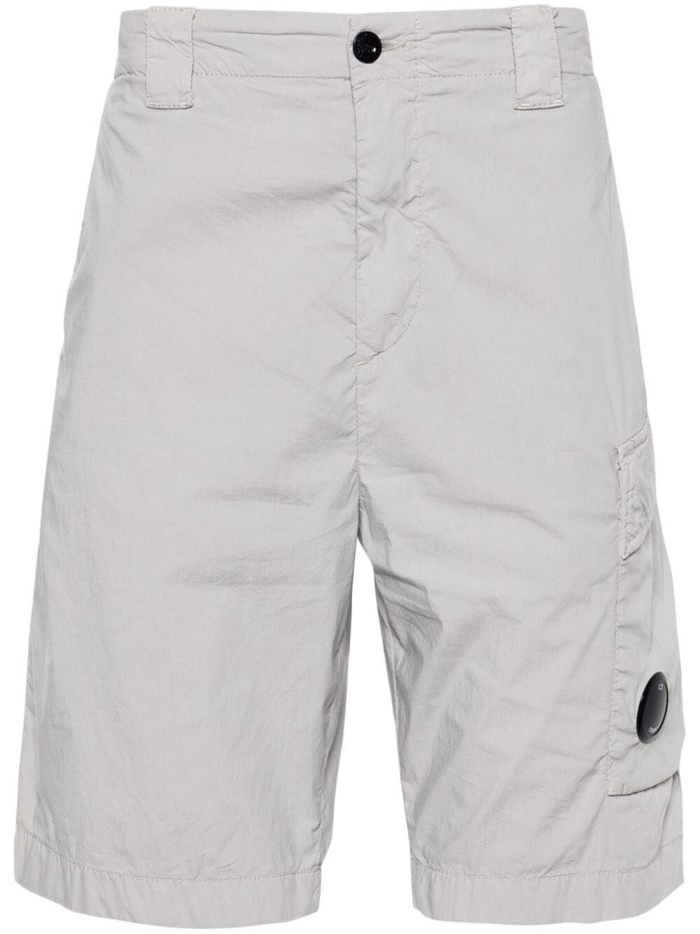 Shop C.p. Company C. P. Company `50 Fili Stretch` Cargo Shorts In Gray