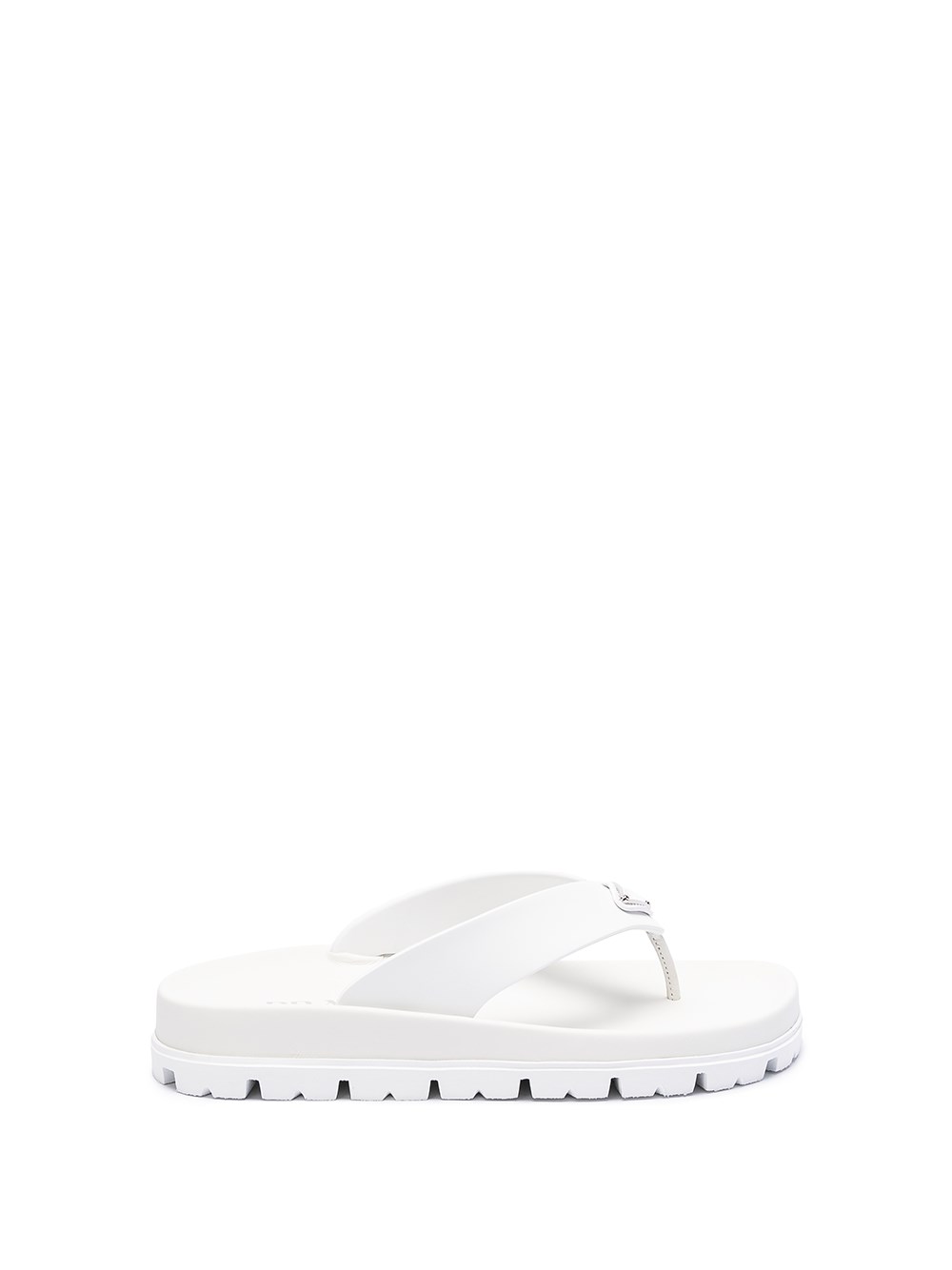 Shop Prada `foam` Rubber Flip Flops In White