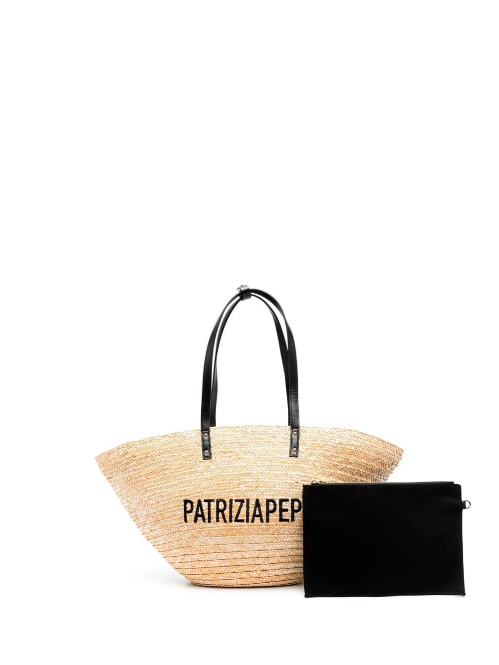 Patrizia Pepe `summer Straw` Tote Bag In Beige