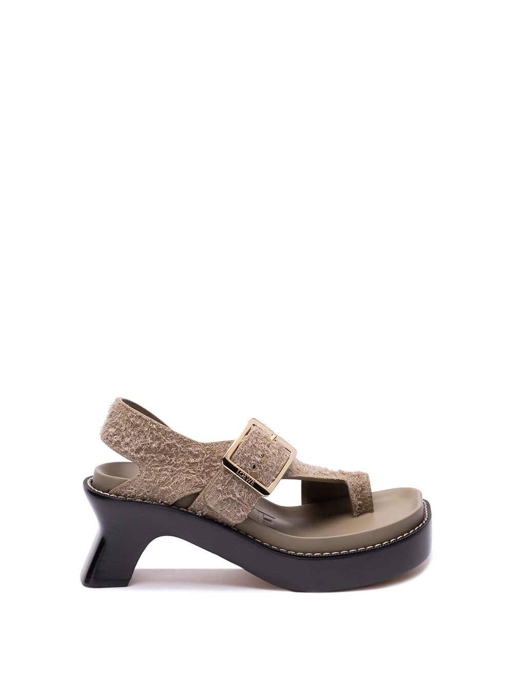 Loewe Ease` Heeled Sandals In Beige