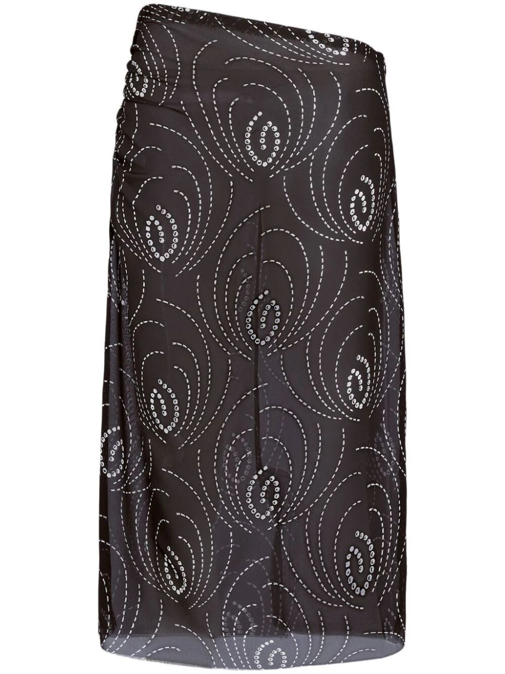 Shop Prada Skirt In Black  