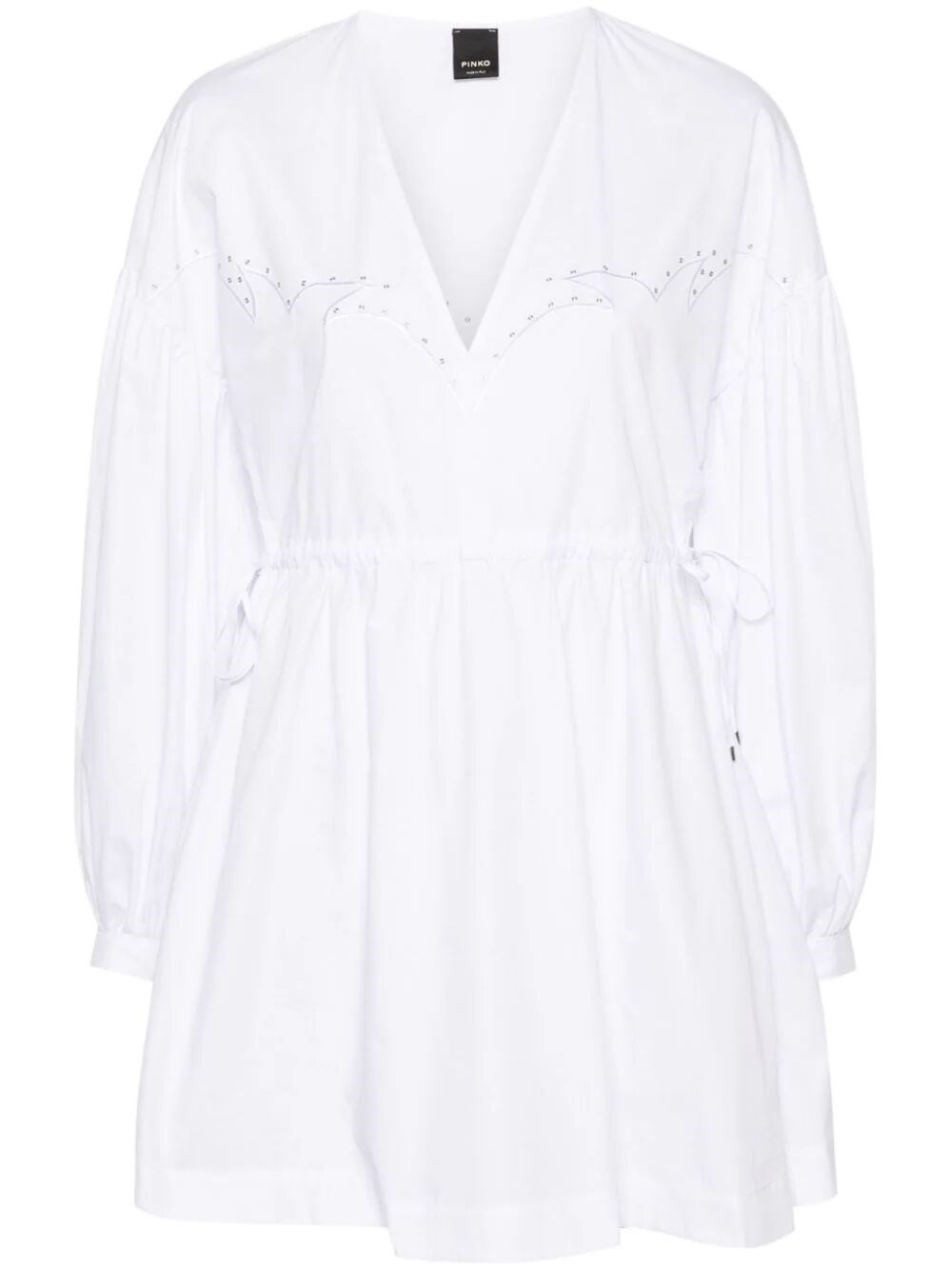 Shop Pinko `ace Ventura` Dress In White