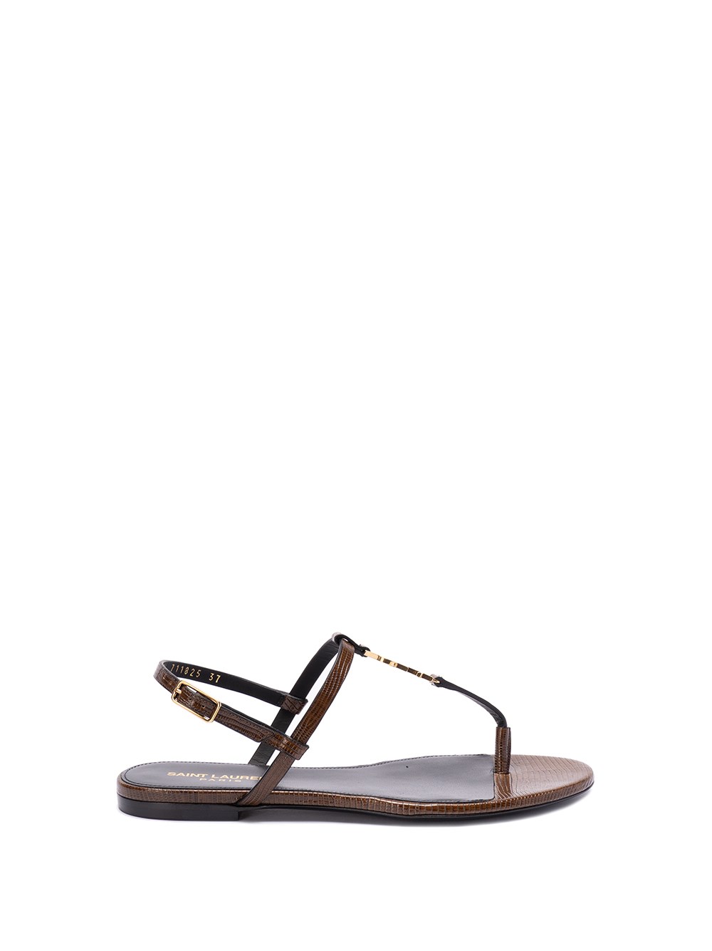 Shop Saint Laurent `cassandra Jota` Sandals In Brown