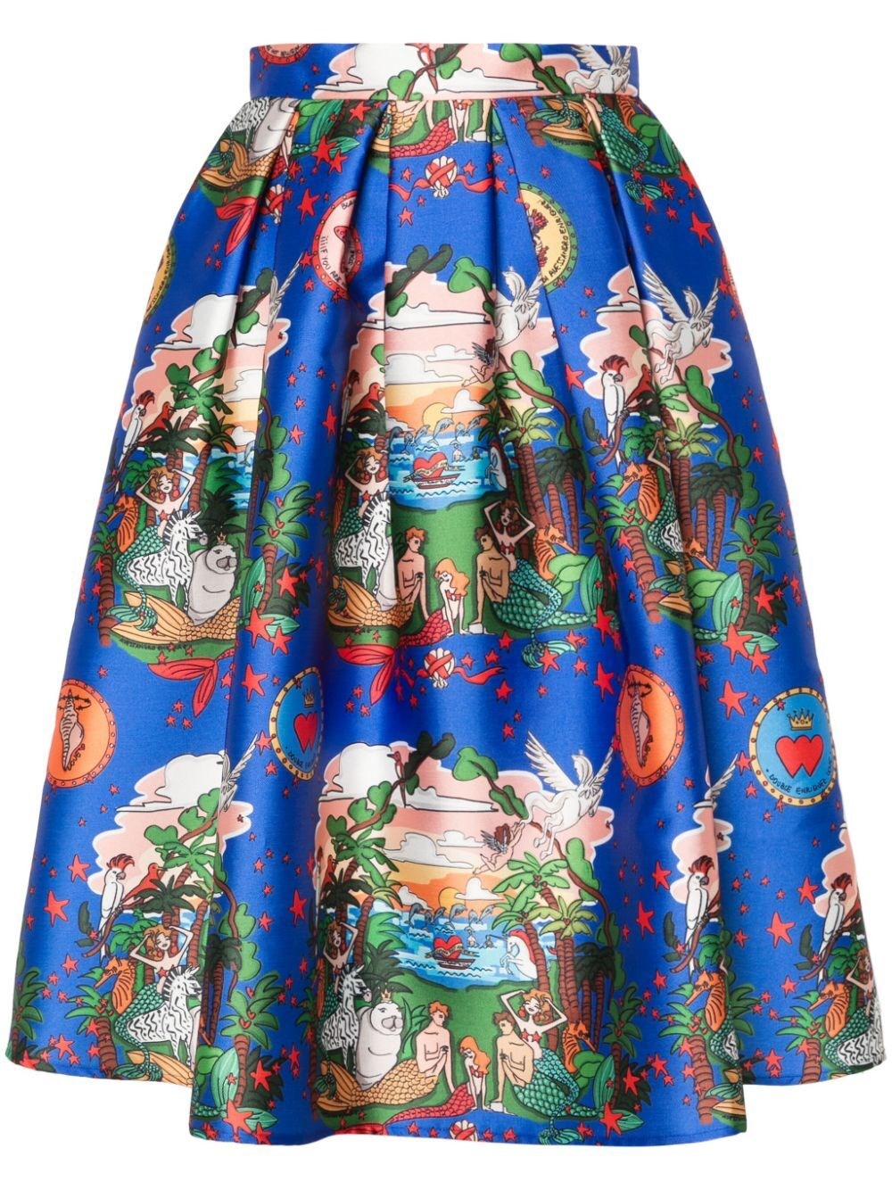 Alessandro Enriquez St. Eden Midi Skirt In Multi