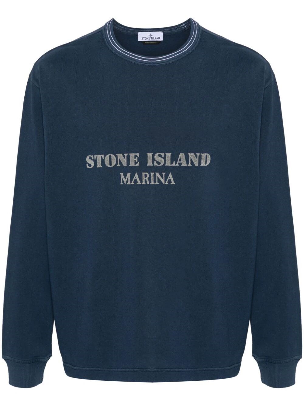 Stone Island Long Sleeve T-shirt In Blue