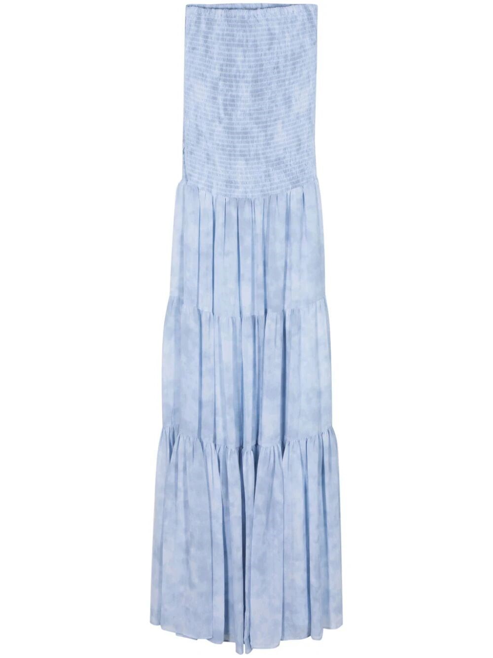 Michael Kors `sunbleach` Maxi Dress In Blue