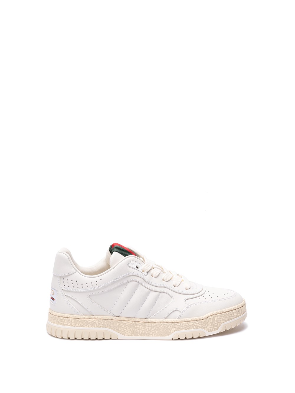 Shop Gucci Sneakers With `web` In White