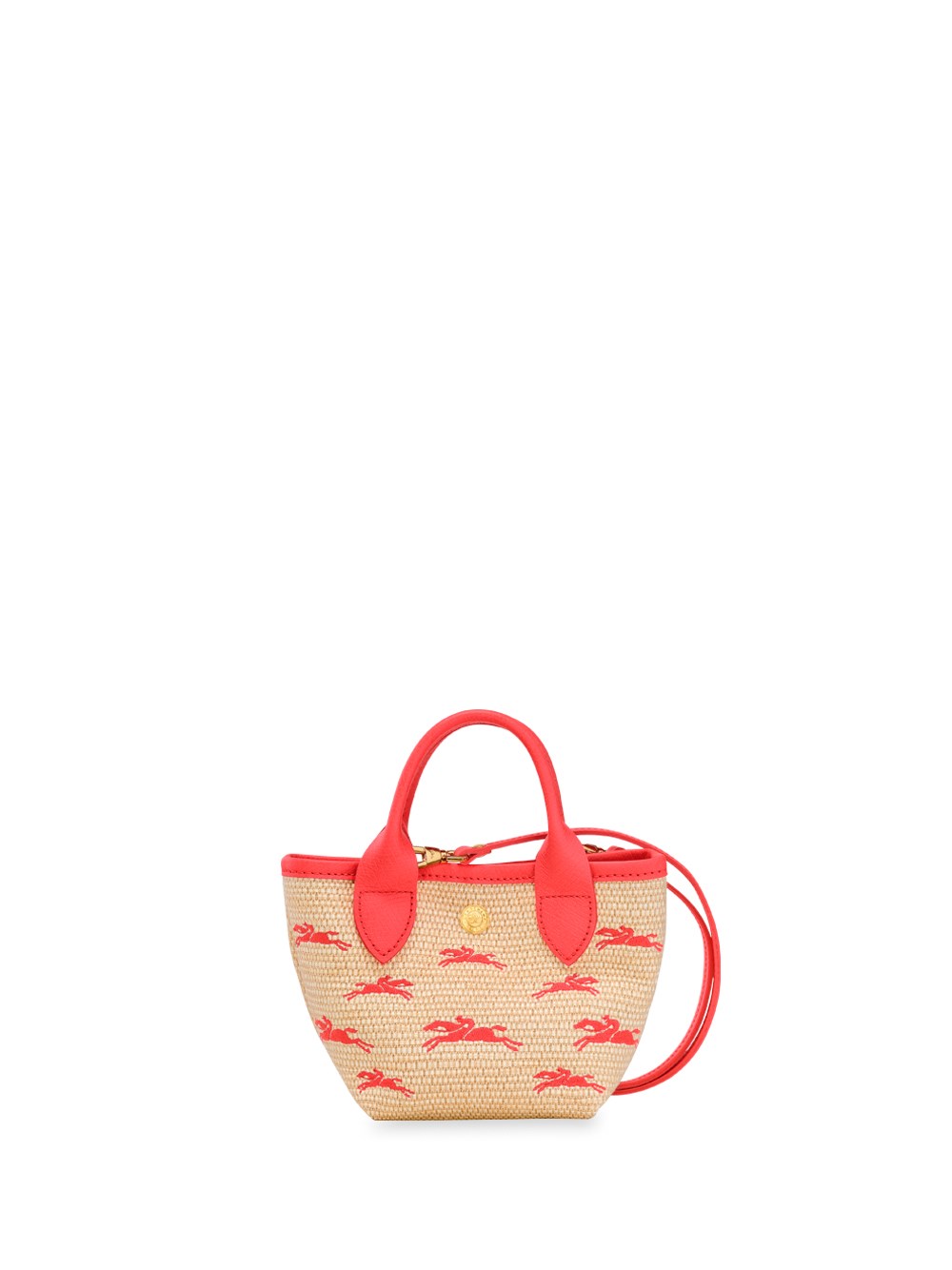 Shop Longchamp `le Panier Pliage` Extra Small Handbag In Red